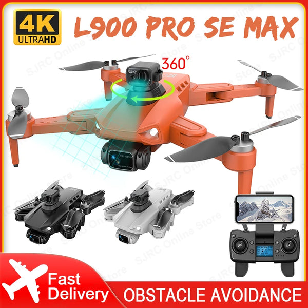 Mini Drone Dobrável L900 Pro SE Max com Laser, 240g, Evitar Obstáculos