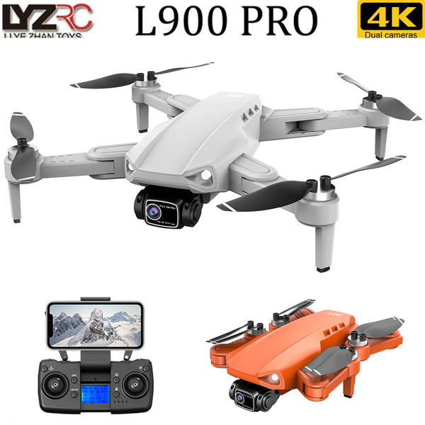 LYZRC-L900 PRO Drone com câmera dupla 4K para crianças, motor sem escova, 5G, WiFi, FPV, GPS, Quadcopter, 1,2 km, 25min, RC Helicopter Brinquedos
